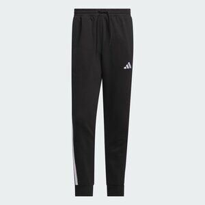 adidas Essentials 3-Stripes Fleece Pants Men’s Size L Jogger Sweatpants Black